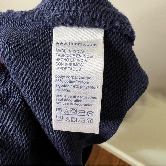 Tommy Hilfiger Navy Wide Leg High Rise Sailor Pull On Sweat Pants size XL - Picture 6 of 8